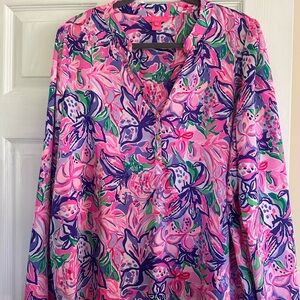 Lilly Pulitzer Marvelle Blouse Isn't She Lilly top